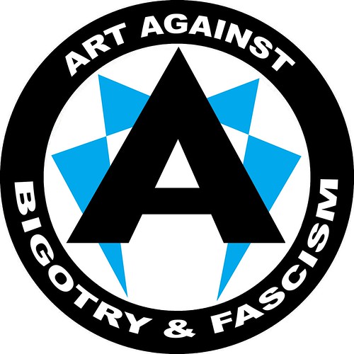 Art Against Bigotry and Fascism - blue