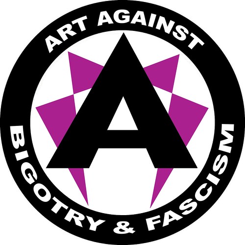 Art Against Bigotry and Fascism - purple